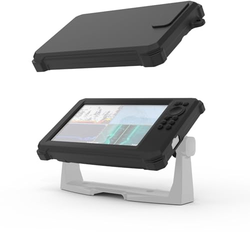 Custodia in silicone e copertura solare per Lowrance Eagle Eye 9'' e Eagle 9'', con fibbia di sicurezza anti-smarrimento