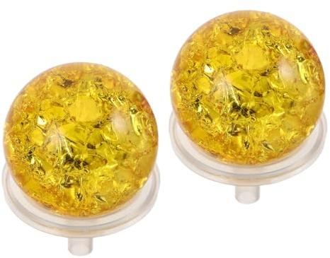 SOLUSTRE 2ensembles De Verre Décoratives Craquelées De Cristal pour Aquarium Décoration Intérieure Sphères Décoratives De Verre pour Jardin