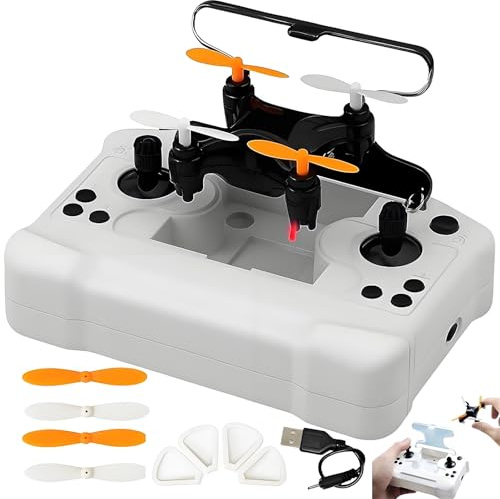 All-Ages Mini Drone with Easy Stunt Flights & 360° Tricks, All-Ages Mini Drohne für Kinder, RC Drone mit Höhenhalt, Quadrocopter für Kinder und Anfänger (#A)