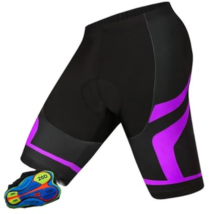 WSQHAO Lot de 2 cuissards à Bretelles Cyclisme for Homme, Respirants, rembourrés en Gel 20D, for VTT pour Homme(Black01,XXL)