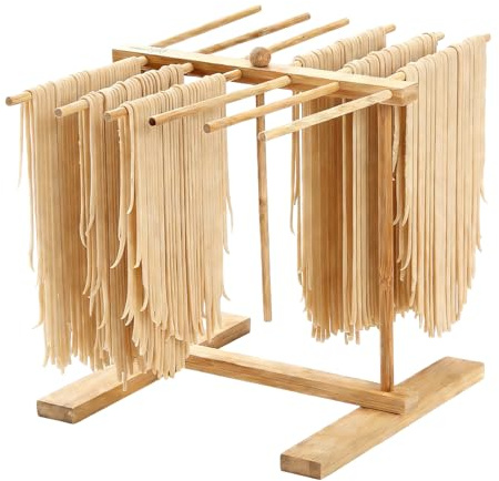 JIANHUA Séchoir À Pâtes, Support pour pâtes fraîches avec 12 tiges, Sechoir A Fraiches,Réutilisable pour Sécher Les Pâtes, Linguine,Pates,pour Sécher Les Pâtes, Linguine,Pates,Pate