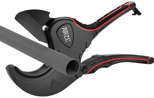 Tagliatubi – Tagliatubi in PVC, tagliatubi e tubi a cricchetto, tagliatubi in PVC, 32/42/63/75 mm, tubi in PE