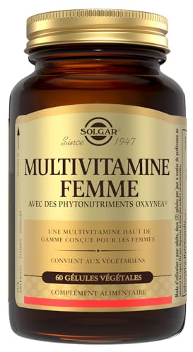 Solgar Multivitamine Femme - Fatigue & Énergie - 60 Gélules Végétales | Formule complète : 13 Vitamines, 9 Minéraux, Phytonutriments Oxxynea, Pour Femmes Actives, Végétarien, Complément Alimentaire