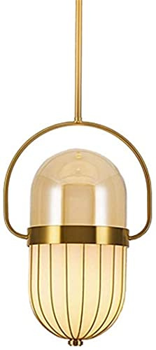 Taklampa i glas Trådbur Metalllampskärm Hänglampa, upphängningslampor för vardagsrum, matsal restaurang Hotell E27 ljuskrona