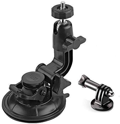 ShipeeKin ventosa camera supporto car finestra Mount Stand sul cofano del parabrezza cruscotto compatibile con tutte le Gopro Heros, SJCAM, Yi 4K DSLR SLR fotocamera & clip del telefono per Vlog/POV