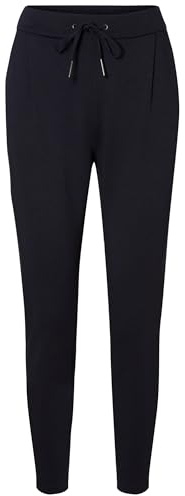 VERO MODA Damen Damen Bundfaltenhose Nachtblau XL (42) 30 Hose, Night Sky, XL / 30L EU
