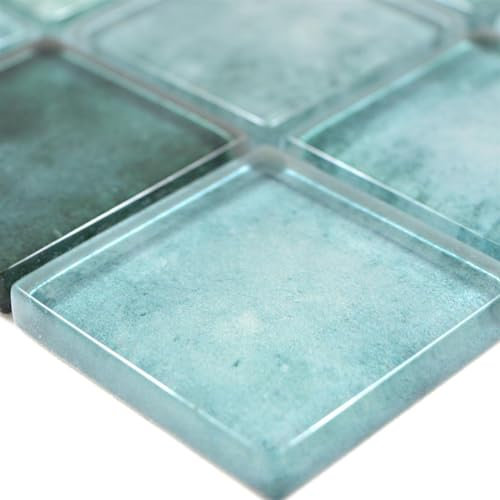 Glasmosaik Fliesen Clementine Grün Badezimmer Bad Dusche Wand Küche Wellness WC