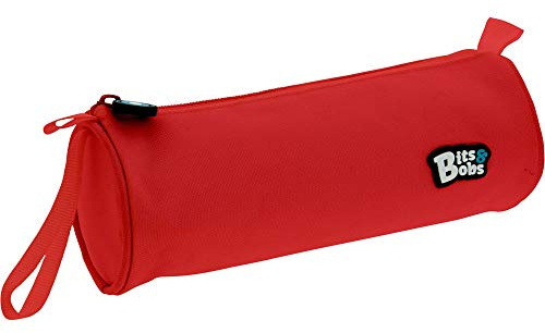 Grafoplás 37543751. Trousse scolaire ronde, couleur rouge, 23 x 8 cm. Bits & Bobs