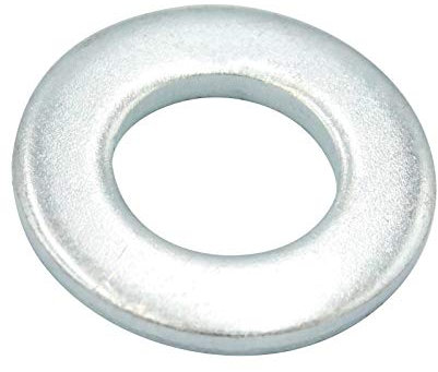D2D | VPE: 50 Stück - Unterlegscheiben Form A - Größe: M4 (Innen: 4,3 mm) - DIN 125 aus Stahl galv. verzinkt - Beilagscheiben Unterlagscheiben
