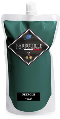 BARBOUILLE - Acrylfarbe, Petroleum, Satin-Optik, Wandfarbe, Deckenfarbe, Holzarbeiten & Balkon – abwaschbar – Trocknen in 30 Minuten – VOC A+ – hergestellt in Frankreich – 750 ml