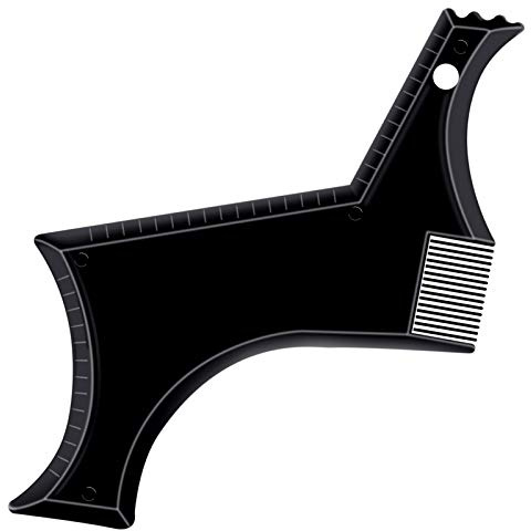 Trimmare för skäggformning för män,Woffoly Beard Shaper med inbyggd kam Cool Care Svart transparent, Skägg- och mustaschtrimmare Cut Buddy Beard Lineup Tool Styling Mall Comb barber Tillbehör