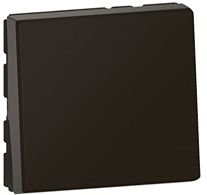 Legrand - Interruptor o de ida y vuelta Mosaic Easy-Led 10A 2 módulos - negro mate