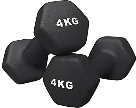GEREP Hexagon Hanteln Gewichte Set, Handgewichte Kurzhanteln, Hantelset für Männer Frauen Allzweck, Heim, Fitnessstudio Fitness/Als zeigen / 2×4kg