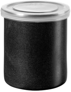 Box mit Deckel aus Kunststoff, Schwarz