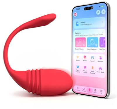 LOVENSE Vulse Vibro Ei mit Fernsteuerung Vibrator mit Stoßfunktion IPX7 | G Punkt Vibration für Frauen, Stößen und vibrator Sex Spielzeug für die Frau Ohne Hand, Glatte Silikon Wiederaufladbar