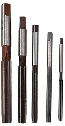 MARKELL 5Pcs Ensemble D'Alésoirs À Main Flûtes H8 Pinces Manette Droit Ensemble D'Alésoirs À Main 4Mm / 5Mm / 6Mm / 8Mm / 10Mm