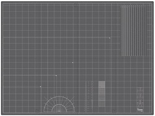 Donau Selbstheilende Schneidematte A0, Faltbar, Zentimeter-Raster, 120 x 90 cm, grau