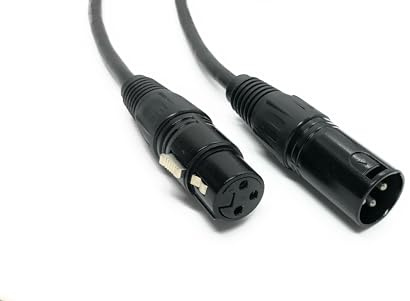 Ome Audio XLR (Male-To-Female) Balanced Cable For Microphones, Amplifiers, Mixers, Speakers, Audio Interfaces. (0.5m)