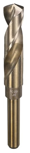 QUARKZMAN Metallbohrer, Ø 19,1 mm M35 Edelstahlbohrer, HSS Spiralbohrer | für Metall, Stahl, Aluminium, Kunststoff, Holz
