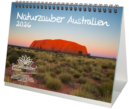 Seelenzauber Naturzauber Australien DIN A5 Tischkalender für 2026 Urlaub Landschaft Natur Koala