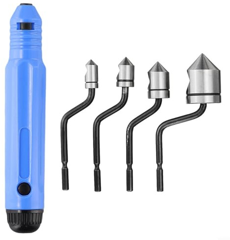 NB1000 Poignée d'outil d'ébavurage + BC6301/8301/1041/1651 Tête de fraise à chanfreiner pour bois/plastique/aluminium/cuivre et acier (5 pièces)