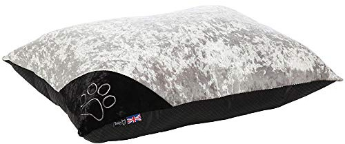 Bunty Bellagio Cushion Crushed Velvet Dog Bed Soft Washable Fleece Warm Pet - Small