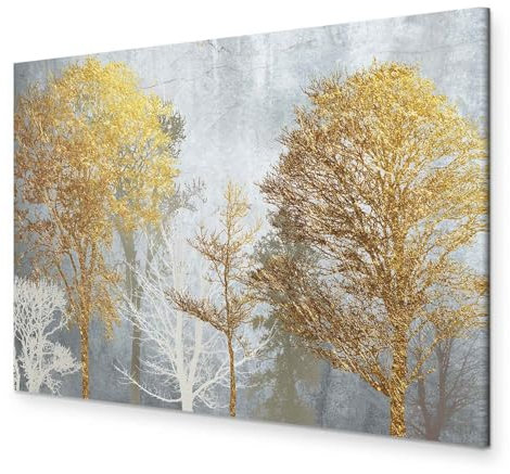 murando - Wandbilder XXL Bäume 120x80 cm Leinwandbild 1 tlg Kunstdruck modern Wandbilder XXL Wanddekoration Design Wand Bild - Wald Abstrakt a-A-0424-b-a