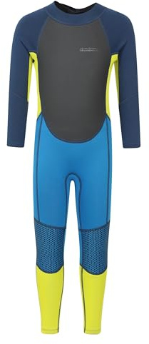 Mountain Warehouse Kinder-Neoprenanzug - 2mm, Kinder-Schwimmanzug mit LSF 50+, Wetsuit aus Neopren für Jungen und Mädchen - Frühling, Sommer, Schwimmen Leuchtend Blau Kinder 164 EU (13 Jahre)