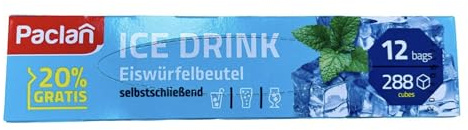 Paclan - Lot de 12 sachets à glaçons