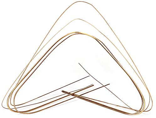 4Pcs Welding Rods for Welding Brazing, 0.5mm/0.7mm/1.0mm/1.5mm Brass Welding Rods, Gold Soldering Rods, Gold Solder Wire, Copper Welding Rods Soldering Wire for Jewelry Making