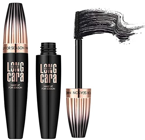 My Amazing Lashes Mascara, 4D Silk Fiber Lash Mascara Black Volume and Length Waterproof, Long Lasting, Smudge Proof, Long Cara Volumising & Lengthening