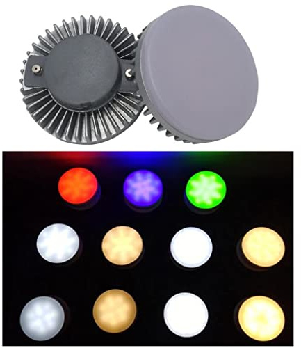Buwakul Best to Buy (6-Pack) RGB GX53 Under Cabinet Lights 8 Watts Warm White LED GX53 Puck Light for Cabinet, Showcase, Exhibition, Shop Showroom Lighting (Warm White)