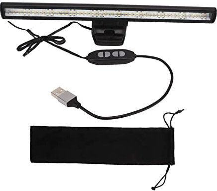 Lampada per Monitor del Computer, Lampada a Sospensione per Monitor e Barra Luminosa per Monitor da Lettura con Lampada da Lavoro a LED per la Cura degli Occhi