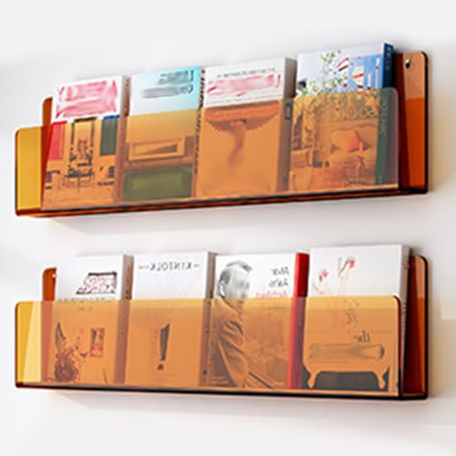 Zeitungsständer Zeitschriftenregal Wandregal Für Zeitschriften Aus Acryl, Klarer Broschürenhalter Literatur Display-Regal Für Organisieren Buch Katalog Zeitung Datei, 1 2 3er Pack Grün Blau Orange Stä