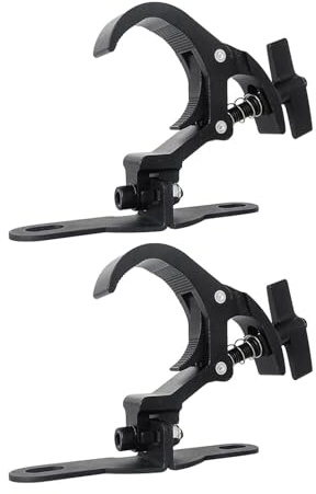 F Fityle 2x Stage Par Lighting Clamp for Od 40-51mm Tube Bracket Hook Clamp Clamp for Pub Theatre Moving Head Light