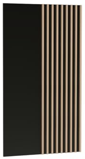 MINIO go for it - Panneaux muraux décoratifs avec lamelles Mali 80x138x32cm | Aménagement intérieur moderne en bois, panneaux acoustiques muraux en panneau de meuble stratifié - Chêne Artisan/ Noir