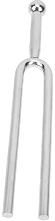 SAFIGLE Mehrzweck Stimmgabel A 440hz aus Edelstahl Rund Silberfarben für Viola und Gitarre Tragbar und Präzise zum Stimmen von Saiteninstrumenten