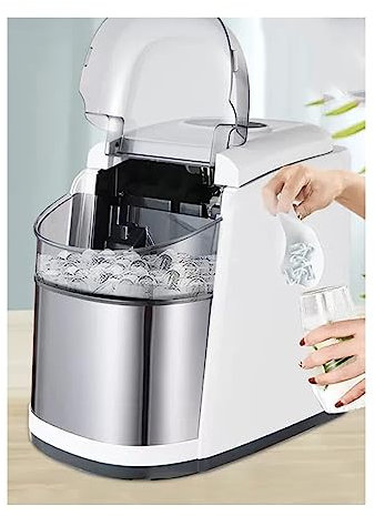 WAOCEO Machine à Glace Petite Machine à glaçons Domestique, Petite tête de Balle puissante, Machine de Fabrication de Blocs de Glace Ronde dans Un dortoir Machines Glaçons Maker