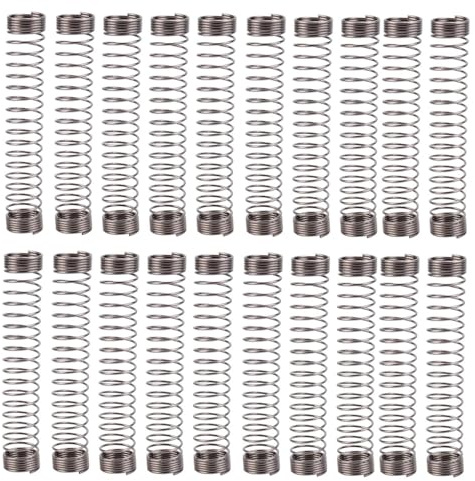 20 x Shisha Edelstahl Knickschutzfeder für Silikonschlauch | Wasserpfeife Knickschutz für Silikonschläuche | Knick-off 12,4cm Lang | für Shishaschlauch mit Ø 17,3mm | Schlauchschutz Silikonschlaüche