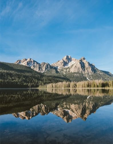 Puzzle 1000 Teile,Geschicklichkeitsspiel für die ganze Familie,-See, Berge, Wälder 70x50cm