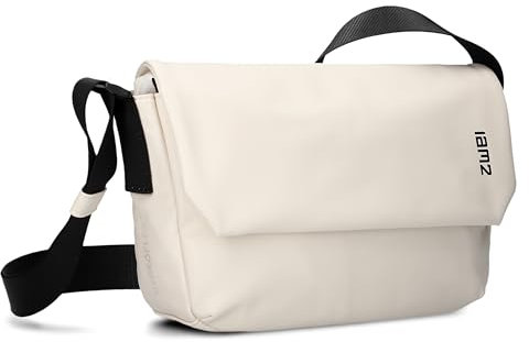 Zwei Umhängetasche Cargo CA60 Messenger-Bag 3 Liter wasserabweisendes Hydroflex-Material praktisches Schlüsselband verstellbarer Gurt sportliche Crossbody-Bag für Damen Herren & Teenager (off-white)