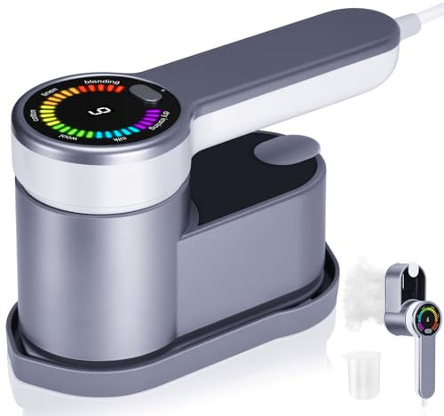 Ferro da Stiro Verticale Stiratrice Viaggio 1200W Riscaldamento Rapido con Capacità 120ml 2 in 1 Mini Stiratrice Portatile Verticale a Vapore per Viaggio e Casa