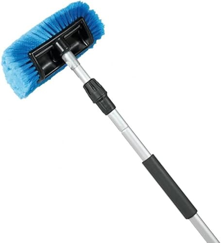 TOP DRIVE Idrospazzola Lavaggio telescopica Flessibile, Anti-graffio con Bordo in Gomma per Proteggere la carrozzeria