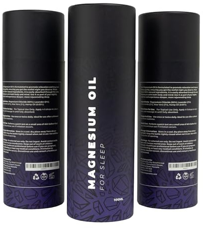 Premium Magnesium Oil for Sleep by Sleep Oracles | Sleep Aid with Chamomile, Lavender, Aloe Vera & Hemp | Pure Magnesium Spray & Body Oil Dropper for Relaxation & Muscle Support | 100ml