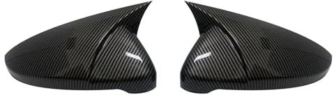 Rückspiegelabdeckung Für VW Für Golf 7 MK7 7.5 Für GTI Für GTD Für GTE R Für Touran 2013-2020 Autozubehör 2-teilige Seitenflügel-Rückspiegelschalenabdeckung Auto Spiegelkappen(Carbon Look)