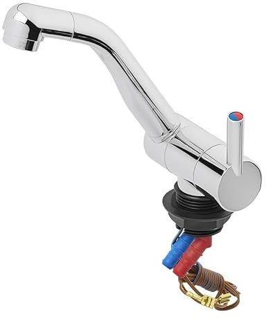 Mischbatterie Style 3000 12V Ø33 mm – Schwenkbar, Chrom, für Wohnmobil & Boot