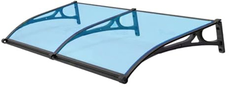 Auvent en aluminium pour portes et fenêtres - En polycarbonate - Résistant aux intempéries - Protection de terrasse