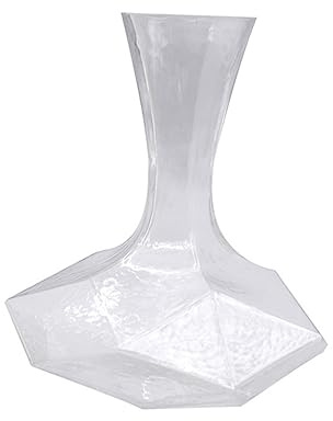 VERDANVERSE Decanter Vino in Vetro Trasparente Forma Design Semplice e Accessorio Casa per Migliorare Facile da e Versare