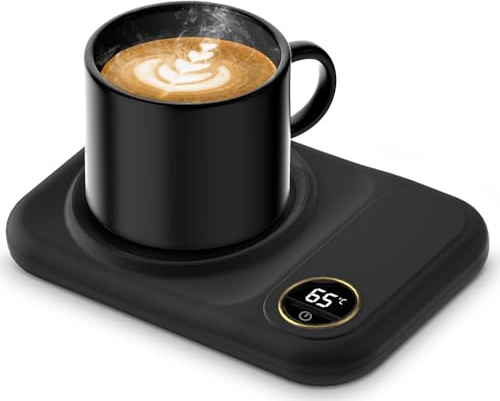 Zonopy USB Coffee Mug Warmer, 3-Temp Settings Coffee Mug Warmer for Desk, Plug in USB Candle Warmer, 45°C / 55°C / 65°C USB Electric Beverage Coffee Cup Gifts for Women