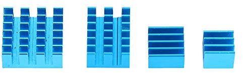 Oumefar Blå Aluminium Kylfläns CPU-kylare för 2/3/4 3B+ 4B, Effektiv Kyllösning för Elektroniska Komponenter, 20st